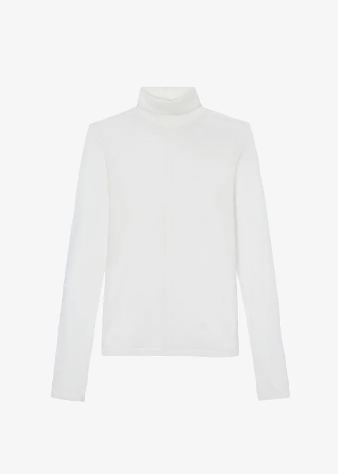 The Frankie Shop Knitwear Evren Sheer Turtleneck 8211 White 8211 Women