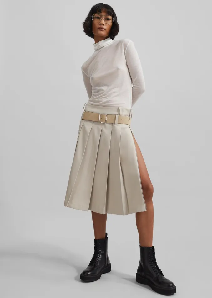 The Frankie Shop Knitwear Evren Sheer Turtleneck 8211 White 8211 Women