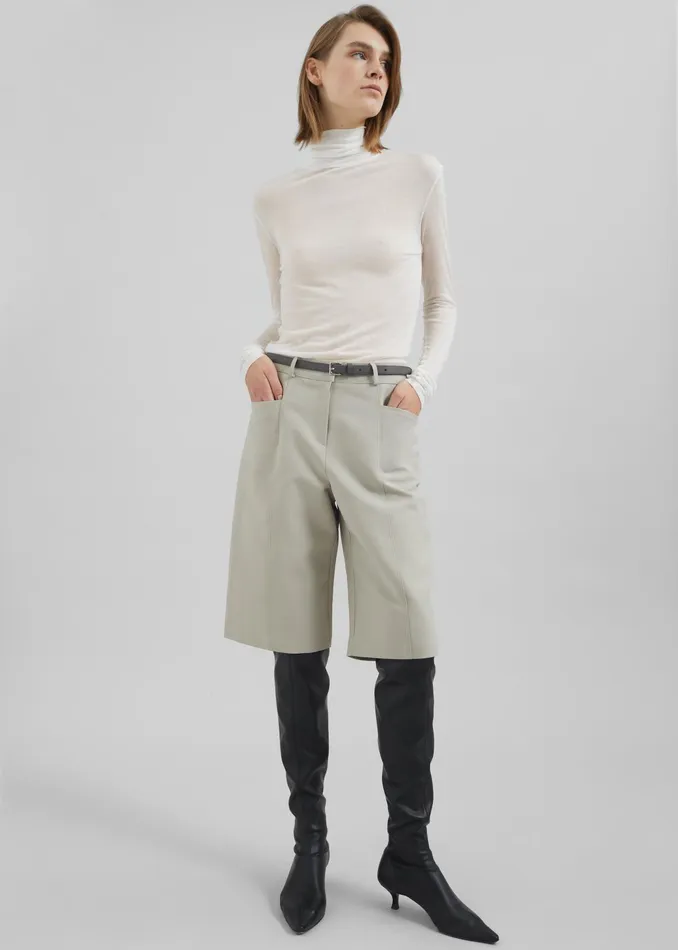 The Frankie Shop Knitwear Evren Sheer Turtleneck 8211 White 8211 Women