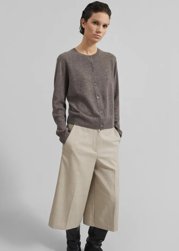 The Frankie Shop Knitwear Samse Samse Saboston Cardigan 8211 Grey Blue Melange 8211 Women The Frankie Shop Knitwear Samse Samse Saboston Cardigan 8211 Grey Blue Melange 8211 Women