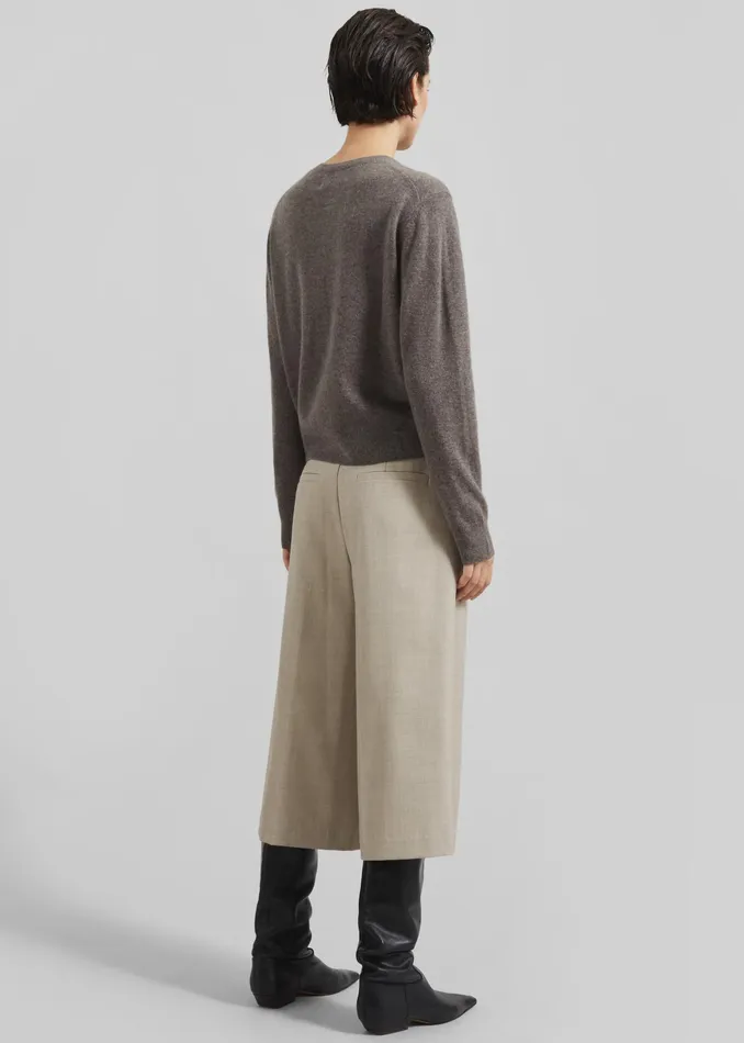 The Frankie Shop Knitwear Samse Samse Saboston Cardigan 8211 Grey Blue Melange 8211 Women