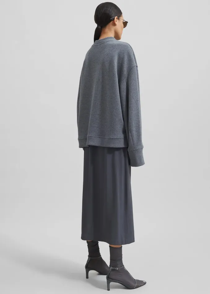 The Frankie Shop Loungewear Talia Sweatshirt 8211 Dark Grey 8211 Women