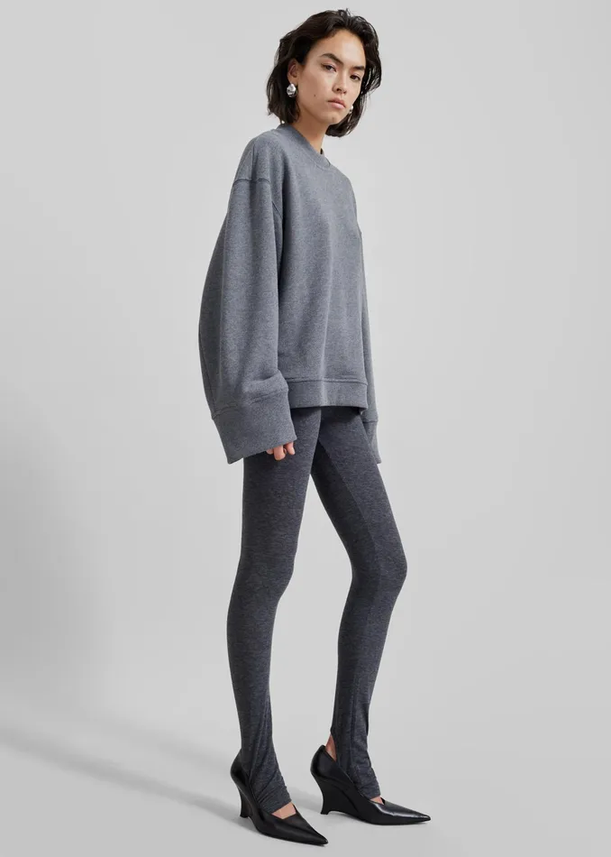 The Frankie Shop Loungewear Talia Sweatshirt 8211 Dark Grey 8211 Women