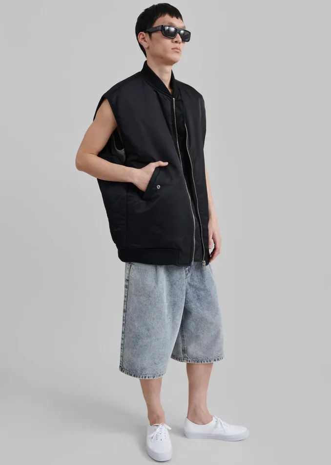 The Frankie Shop Outerwear Astra Sleeveless Jacket 8211 Black 8211 Men