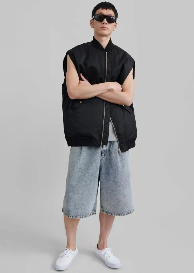 The Frankie Shop Outerwear Astra Sleeveless Jacket 8211 Black 8211 Men
