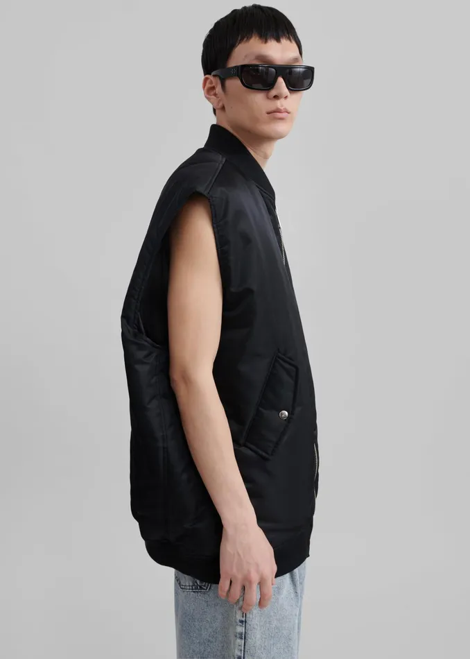 The Frankie Shop Outerwear Astra Sleeveless Jacket 8211 Black 8211 Men