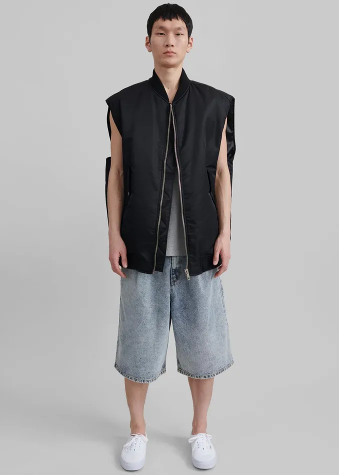 The Frankie Shop Outerwear Astra Sleeveless Jacket 8211 Black 8211 Men