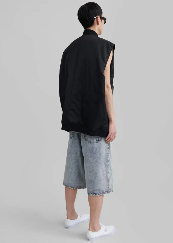 The Frankie Shop Outerwear Astra Sleeveless Jacket 8211 Black 8211 Men