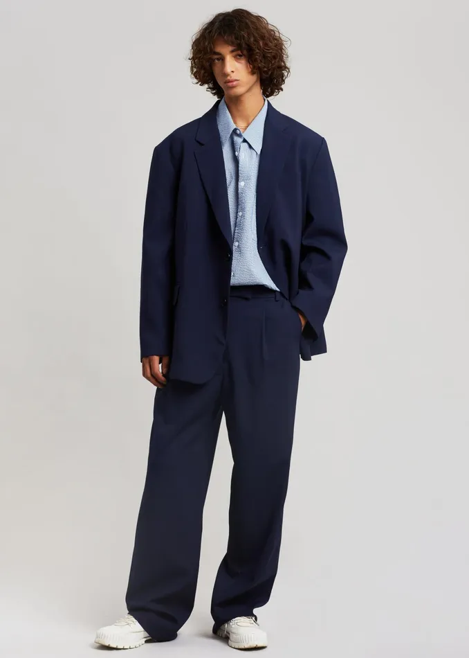The Frankie Shop Outerwear Beo Blazer 8211 Blue 8211 Men