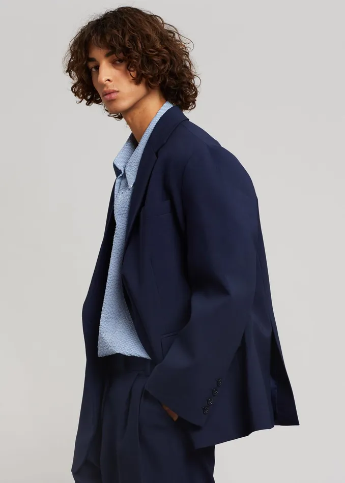 The Frankie Shop Outerwear Beo Blazer 8211 Blue 8211 Men