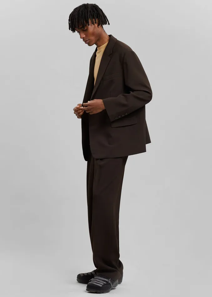 The Frankie Shop Outerwear Beo Blazer 8211 Dark Espresso 8211 Men