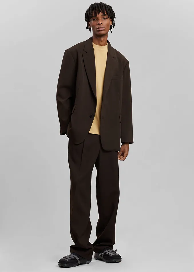 The Frankie Shop Outerwear Beo Blazer 8211 Dark Espresso 8211 Men