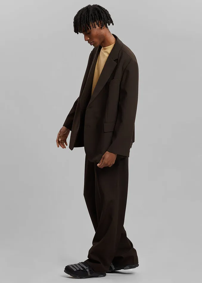 The Frankie Shop Outerwear Beo Blazer 8211 Dark Espresso 8211 Men