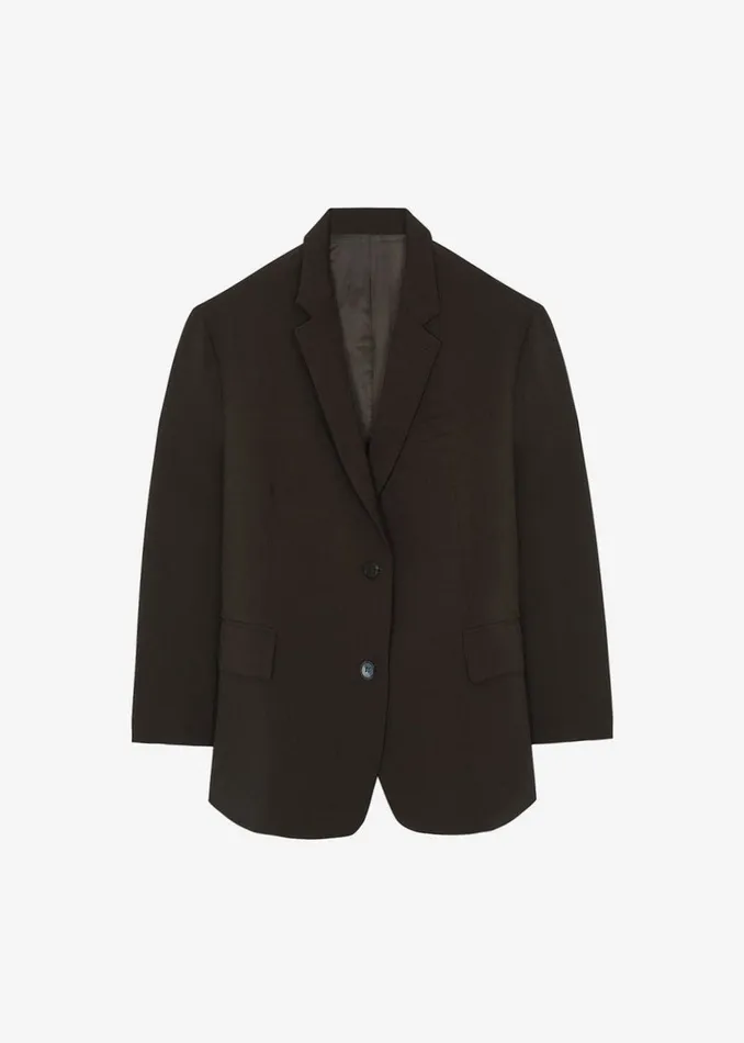 The Frankie Shop Outerwear Beo Blazer 8211 Dark Espresso 8211 Men