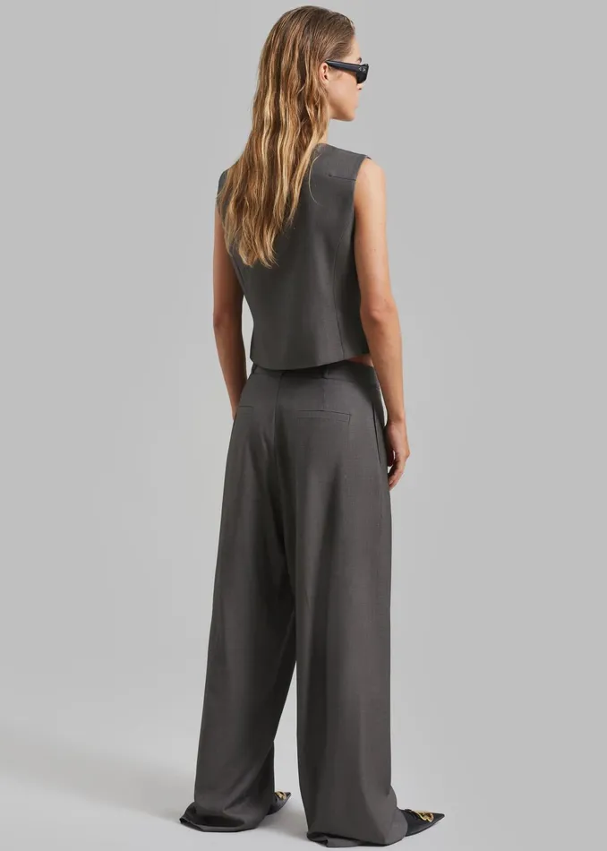 The Frankie Shop Outerwear Ivey Vest 8211 Grey Melange 8211 Women