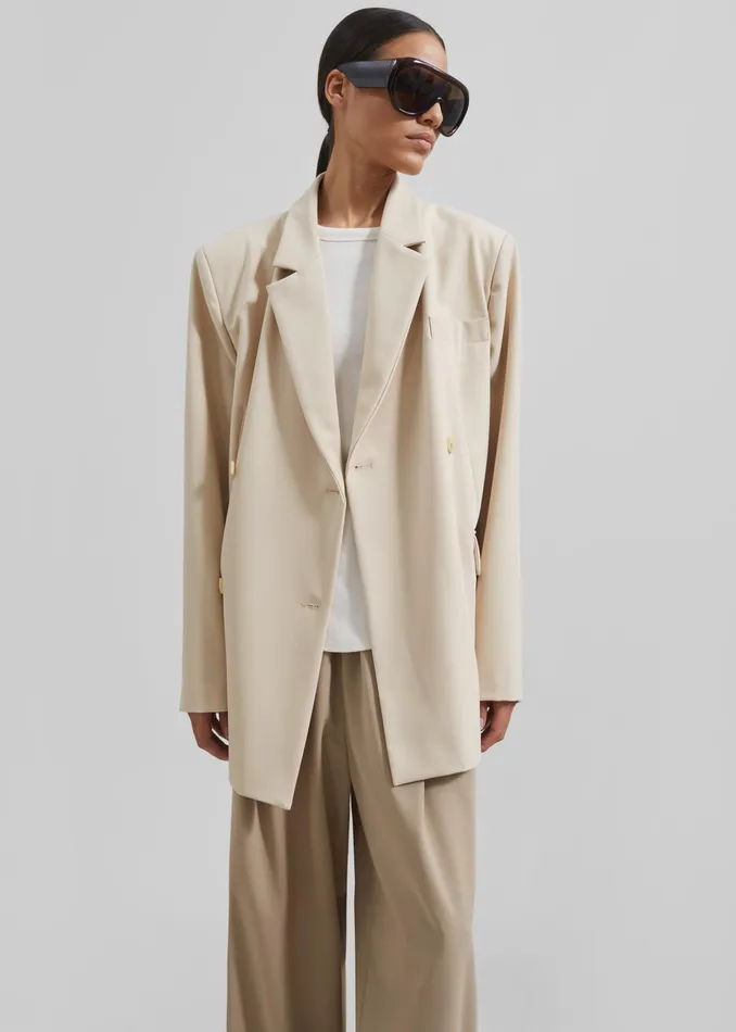 The Frankie Shop Outerwear Jena Blazer 8211 Beige 8211 Women