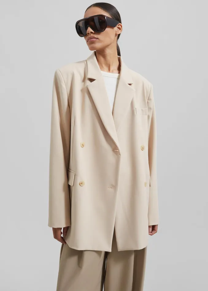 The Frankie Shop Outerwear Jena Blazer 8211 Beige 8211 Women