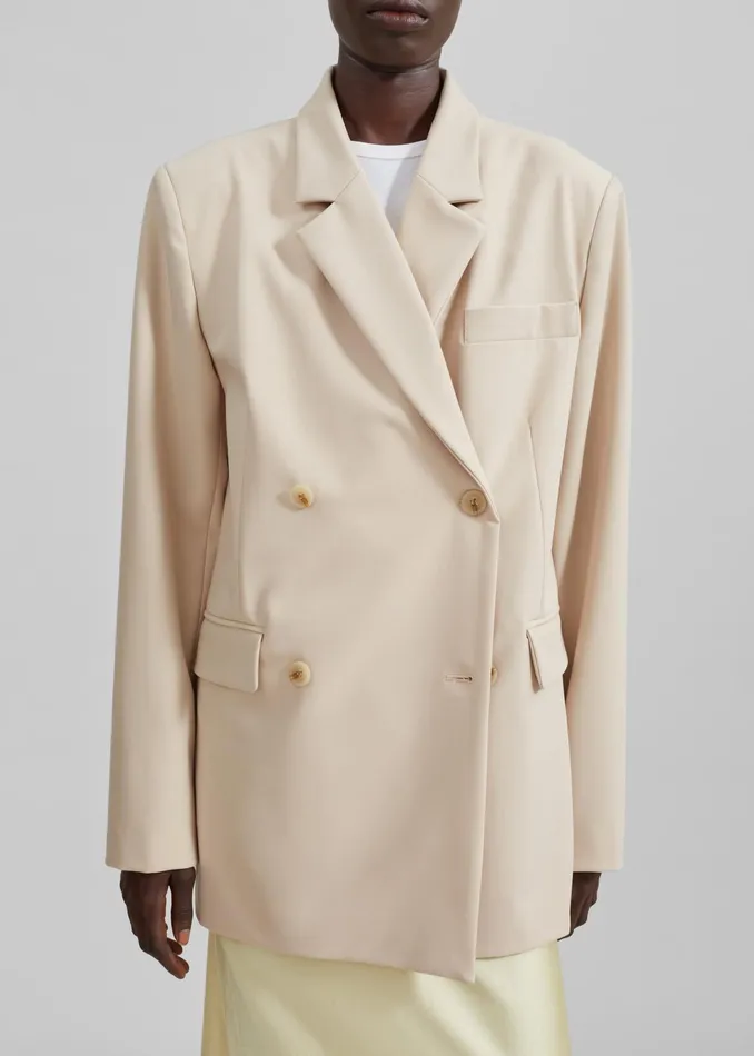 The Frankie Shop Outerwear Jena Blazer 8211 Beige 8211 Women