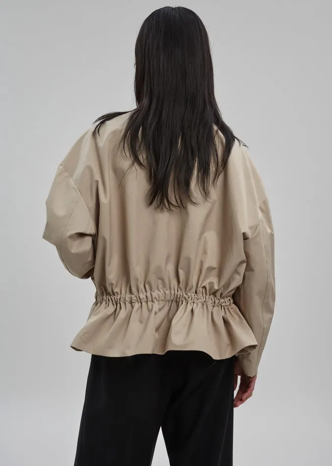 The Frankie Shop Outerwear Myro Drawstring Jacket 8211 Beige 8211 Women