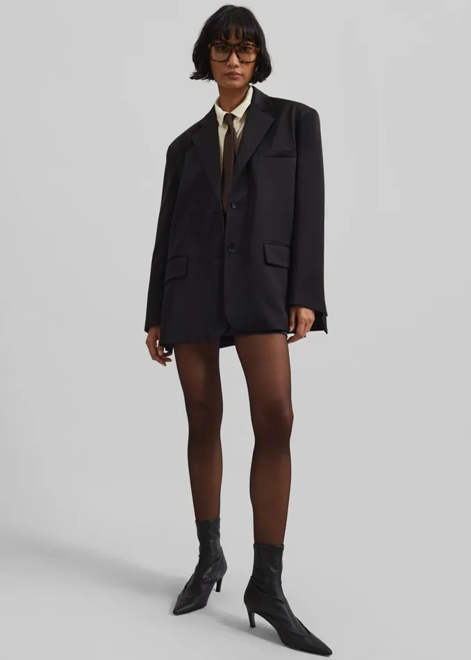 The Frankie Shop Outerwear Naaz Blazer 8211 Black 8211 Women
