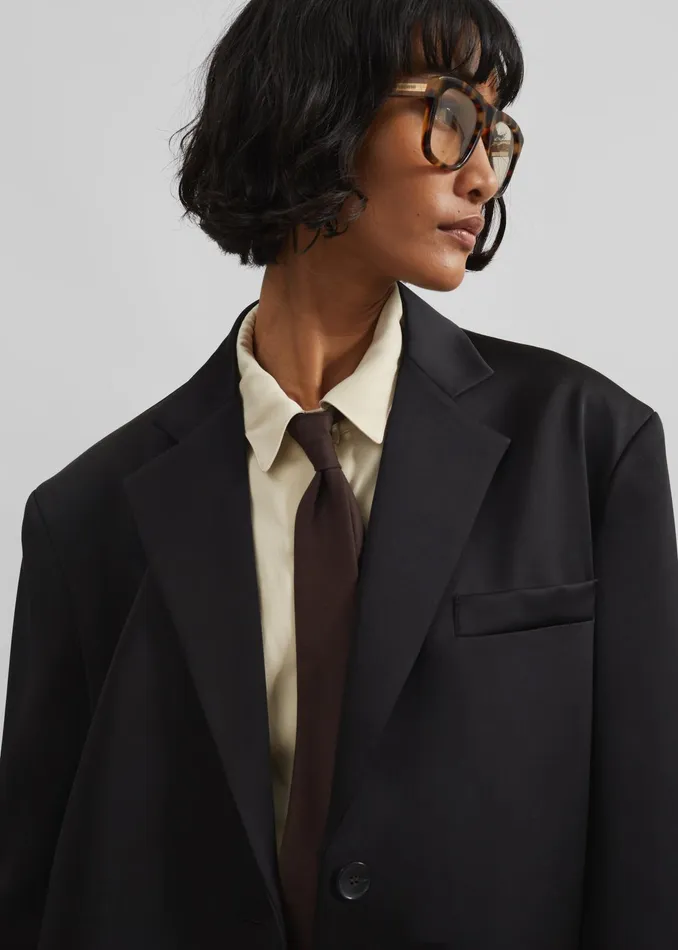 The Frankie Shop Outerwear Naaz Blazer 8211 Black 8211 Women