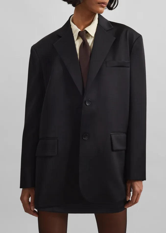 The Frankie Shop Outerwear Naaz Blazer 8211 Black 8211 Women