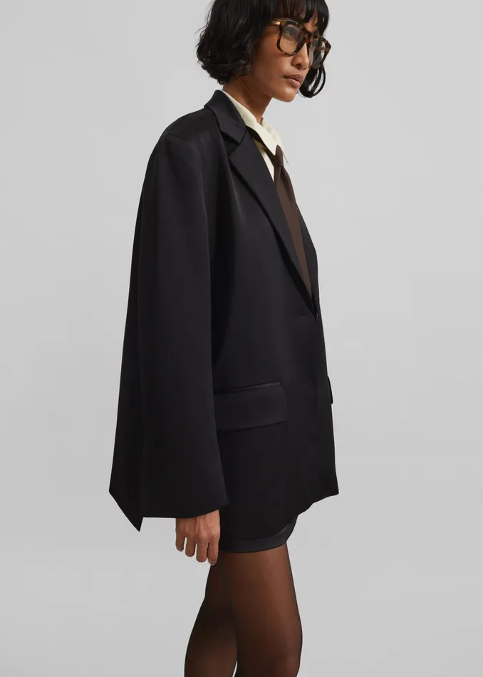 The Frankie Shop Outerwear Naaz Blazer 8211 Black 8211 Women