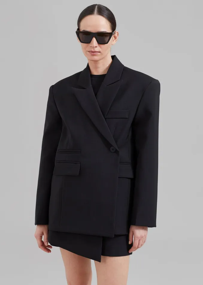 The Frankie Shop Outerwear Paige Blazer 8211 Black 8211 Women