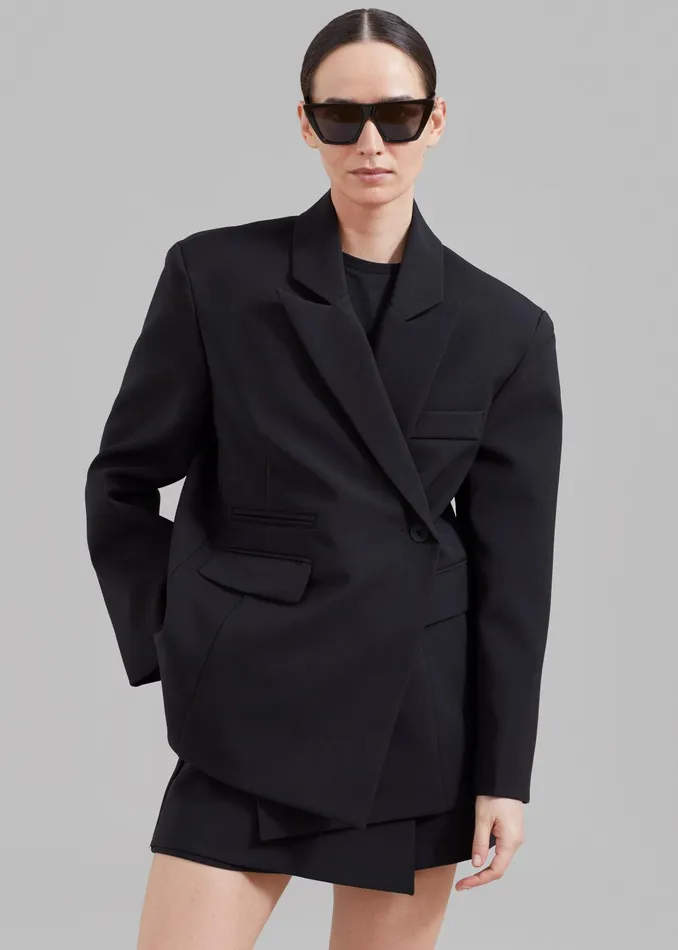 The Frankie Shop Outerwear Paige Blazer 8211 Black 8211 Women