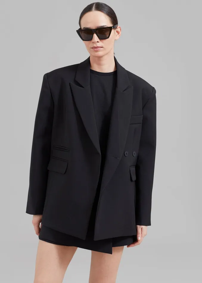 The Frankie Shop Outerwear Paige Blazer 8211 Black 8211 Women