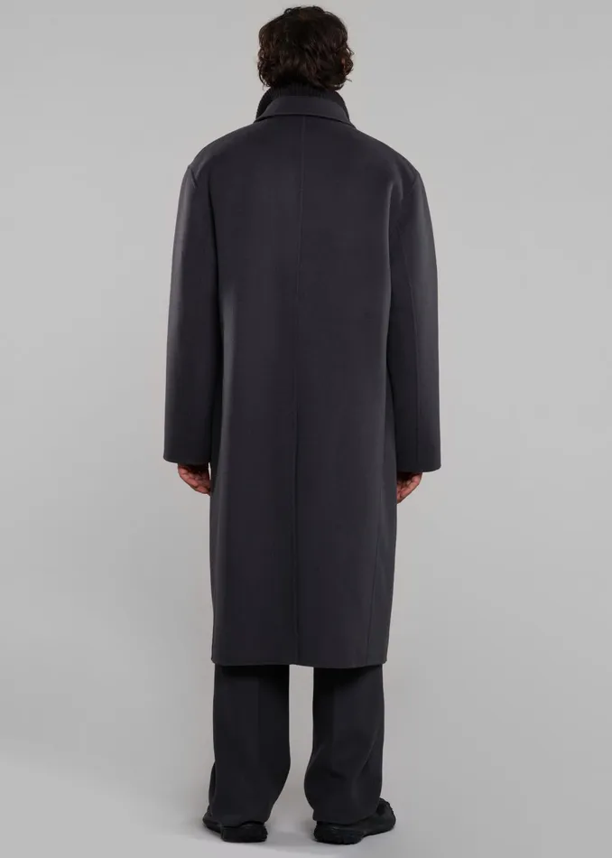 The Frankie Shop Outerwear Paxton Wool Coat 8211 Dark Grey 8211 Men