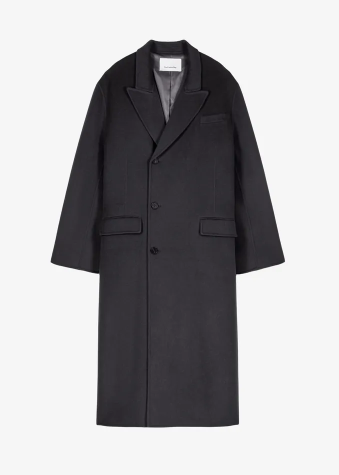 The Frankie Shop Outerwear Paxton Wool Coat 8211 Dark Grey 8211 Men