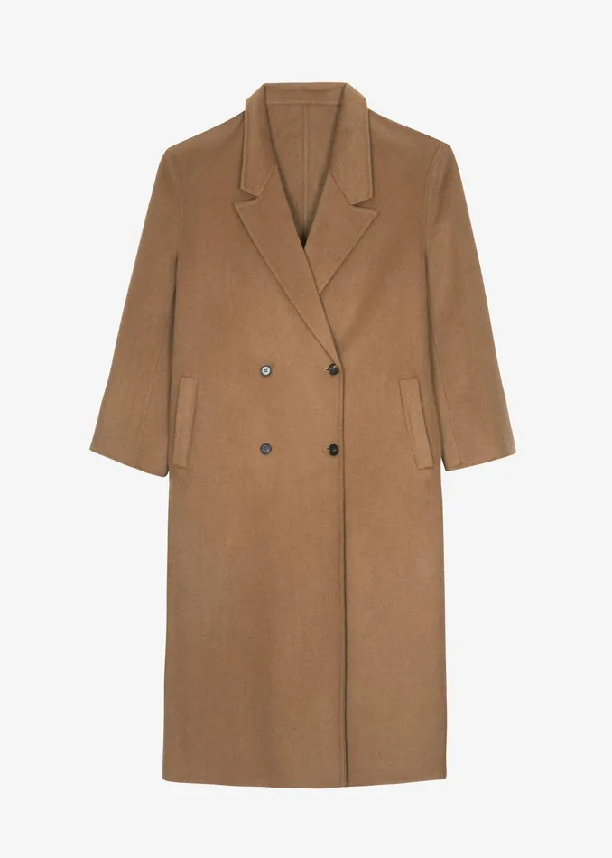 The Frankie Shop Outerwear Veonce Oversized Wool Coat 8211 Camel 8211 Women