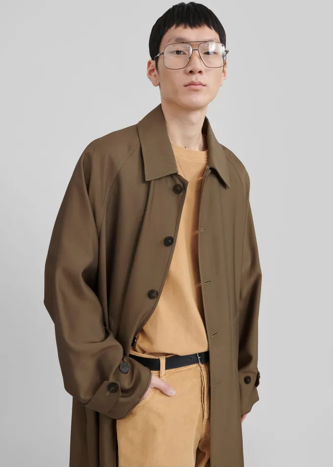 The Frankie Shop Tops Caz Boxy Tee 8211 Camel 8211 Men