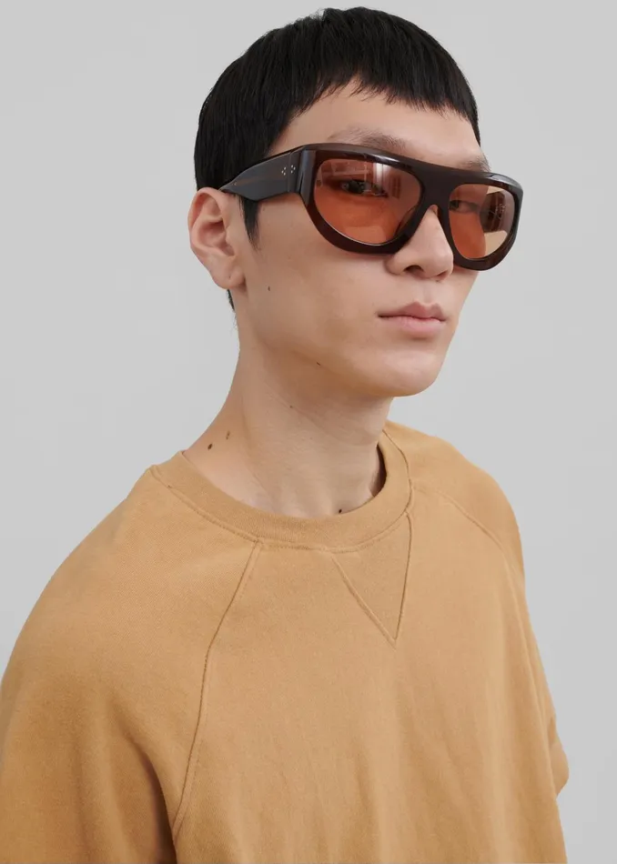 The Frankie Shop Tops Caz Boxy Tee 8211 Camel 8211 Men