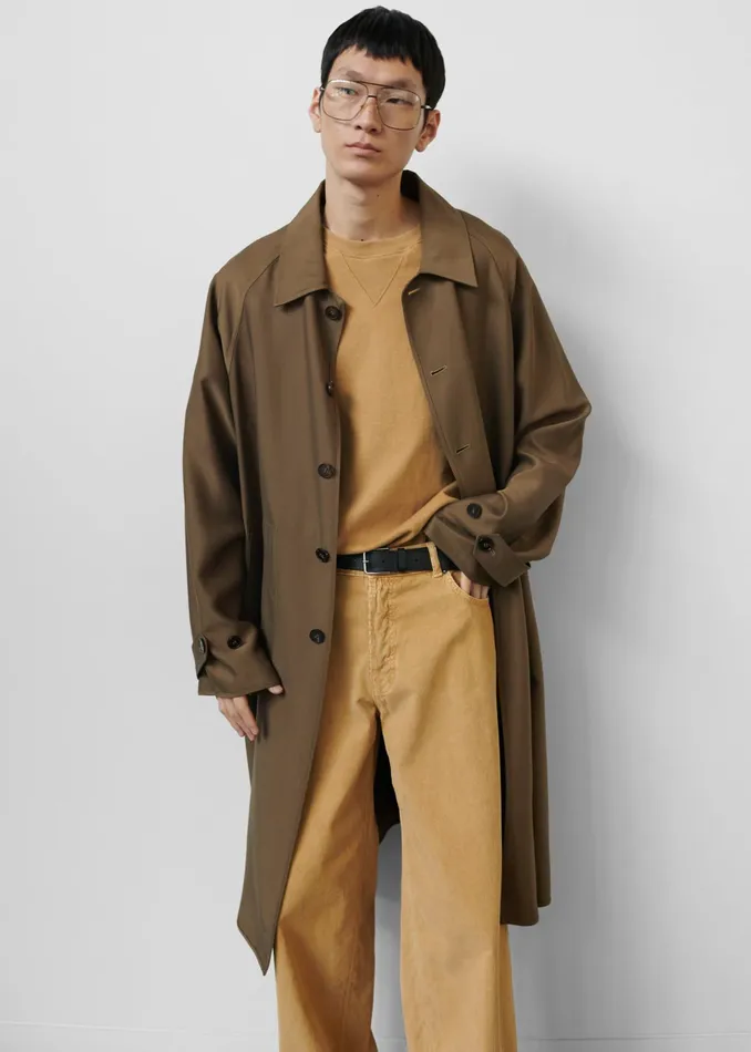 The Frankie Shop Tops Caz Boxy Tee 8211 Camel 8211 Men