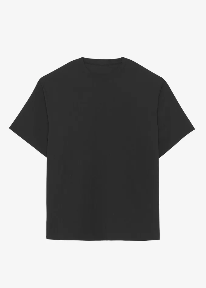 The Frankie Shop Tops Eliott Crinkle Tee 8211 Black 8211 Men