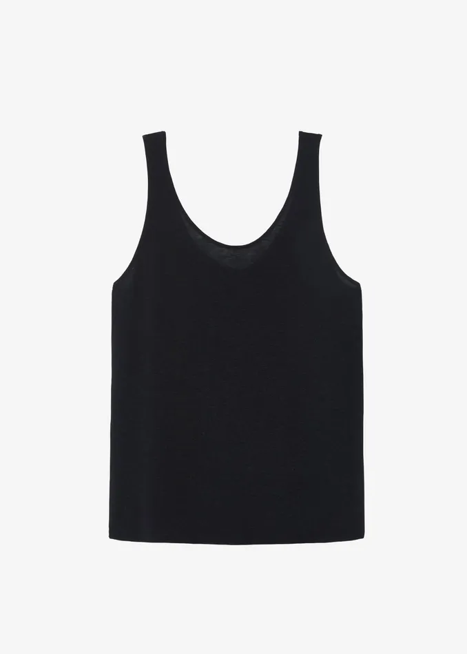 The Frankie Shop Tops Josie Scoop Neck Tank Top 8211 Black 8211 Women