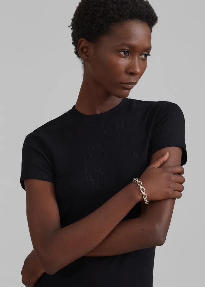 The Frankie Shop Tops Palmira Tee 8211 Black 8211 Women