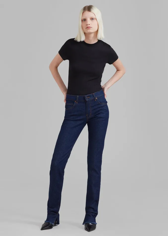 The Frankie Shop Tops Palmira Tee 8211 Black 8211 Women