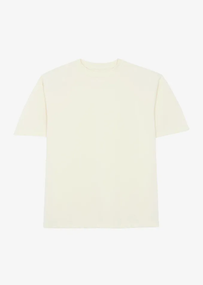 The Frankie Shop Tops Rowen Padded Shoulder Tee 8211 Cream 8211 Women