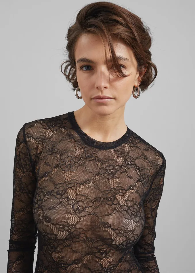 The Frankie Shop Tops Samse Samse Sahazel Ls Body 8211 Black 8211 Women