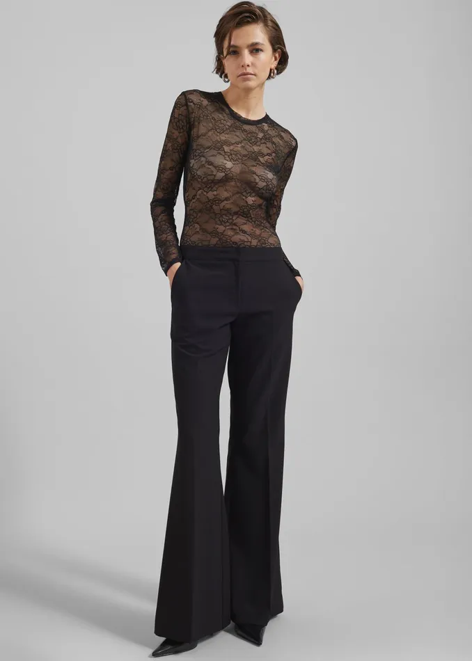 The Frankie Shop Tops Samse Samse Sahazel Ls Body 8211 Black 8211 Women