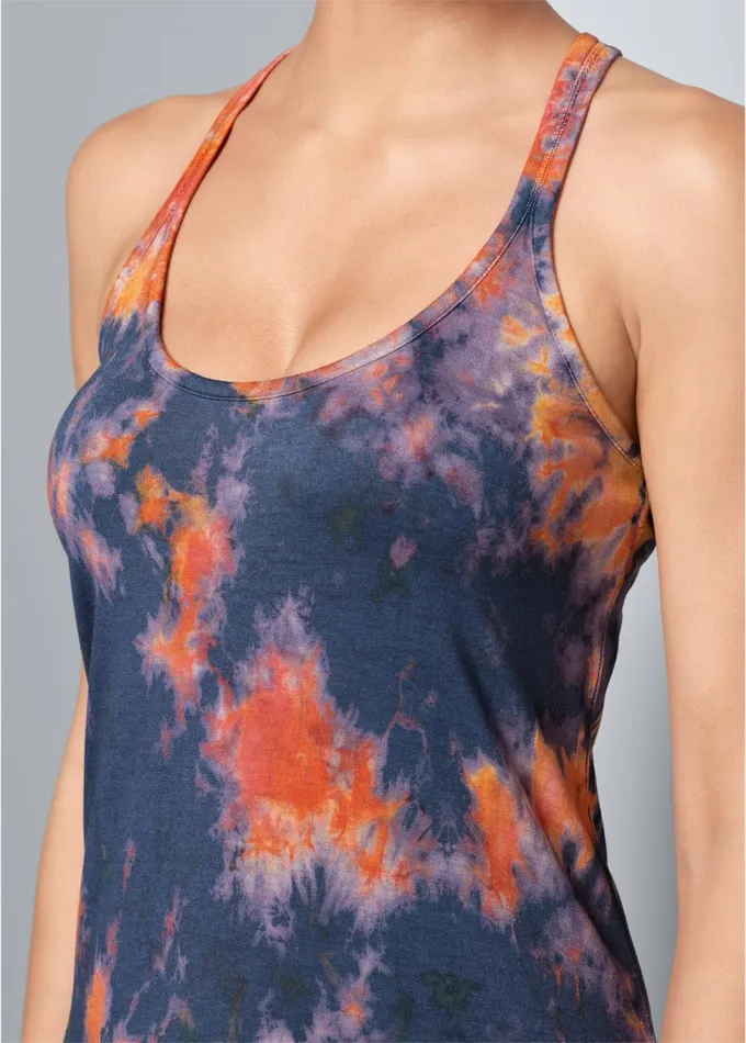 TIE DYE TANK DRESS Blue Multi Women VENUS Dresses