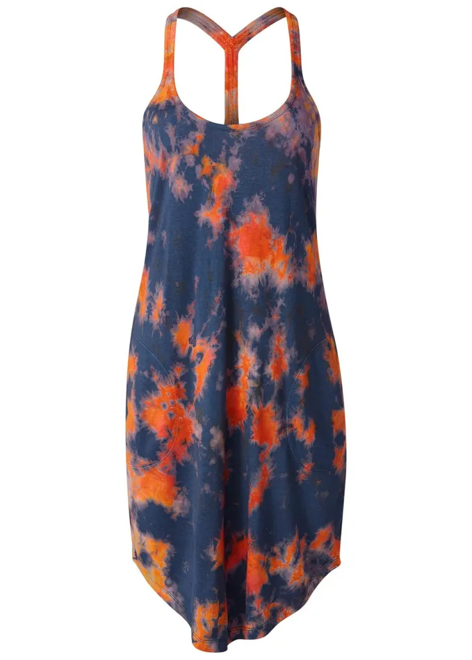 TIE DYE TANK DRESS Blue Multi Women VENUS Dresses