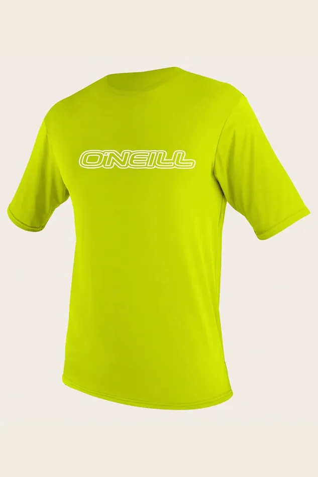 TODDLER BASIC SKINS 50 SS SUN SHIRT Lime Kids O039NEILL Youth Wetsuits