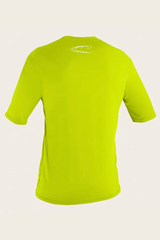 TODDLER BASIC SKINS 50 SS SUN SHIRT Lime Kids O039NEILL Youth Wetsuits