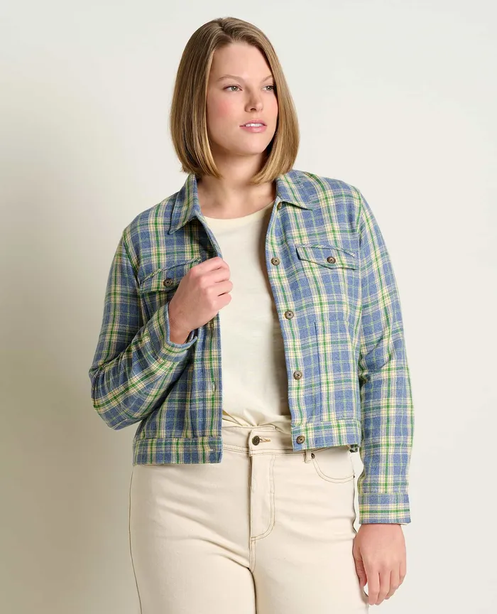 Tops and TShirts Bodie Shirt Jacket Cornflower 8211 ToadandCo Women8217s