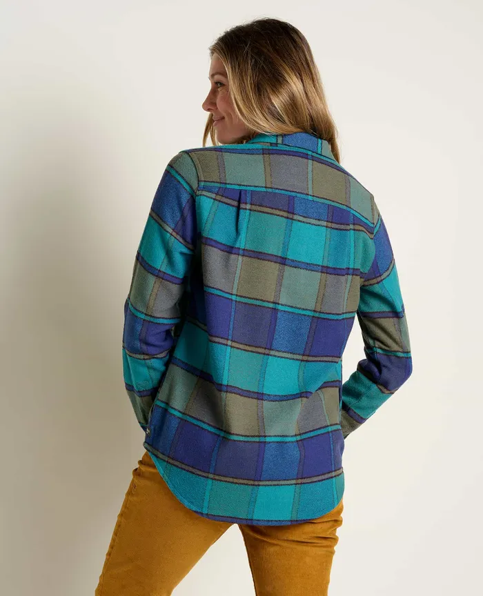 Tops and TShirts Women8217s Folk Yeah Shirt Jacket Cyan ToadandCo