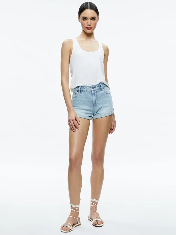 Tops Women Alice Olivia Avril Boxy Tank Off White